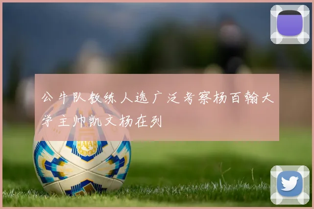 公牛队教练人选广泛考察杨百翰大学主帅凯文杨在列