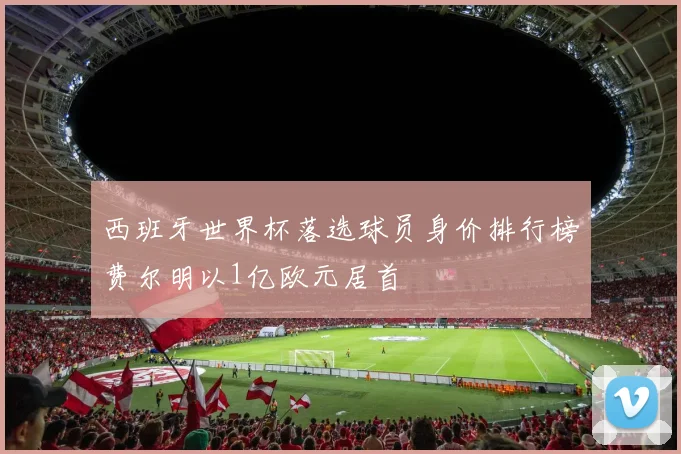 西班牙世界杯落选球员身价排行榜费尔明以1亿欧元居首